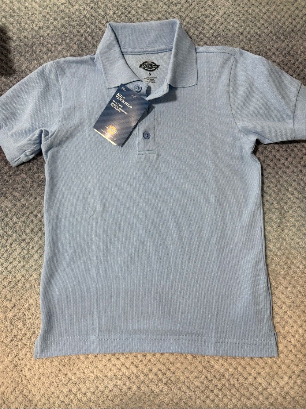 Dickies Boys Light Blue Polo Shirt